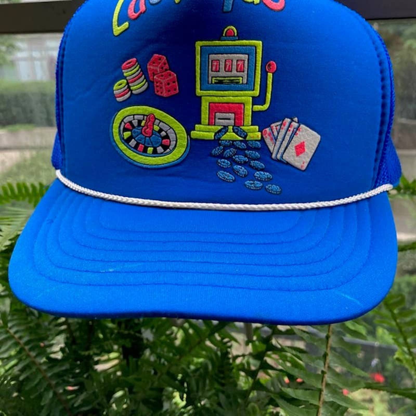 Vintage Vintage Las Vegas Trucker Snapback Hat O / S Blue Size ONE SIZE - 3 Thumbnail