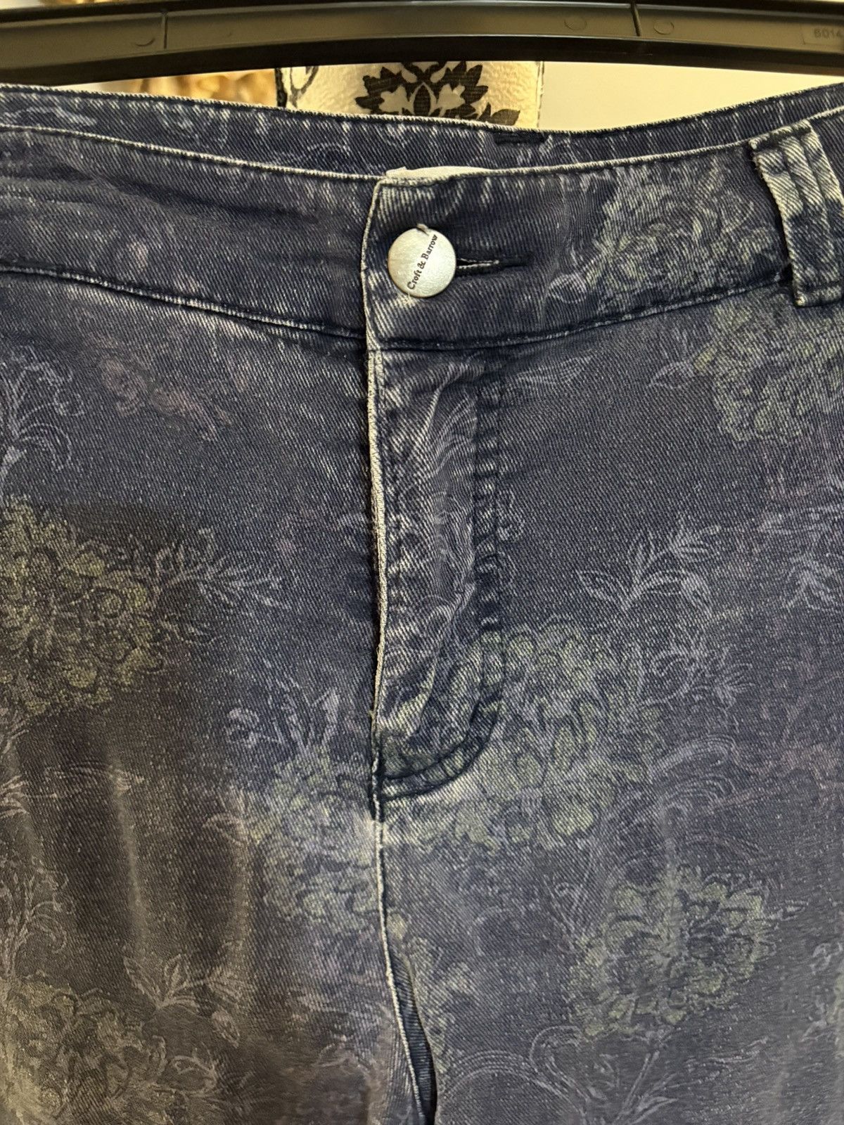 Croft & Barrow Floral print size 16 stretch denim jeans Size 38" / US 16 / IT 52 - 5 Thumbnail