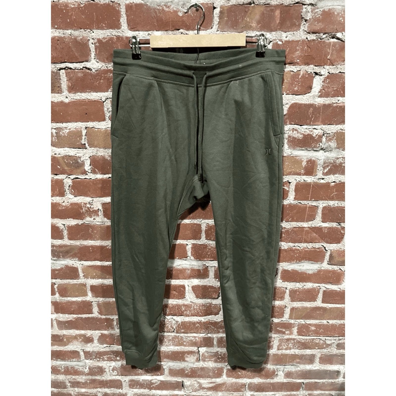 Hurley Hurley Sweatpants Men Green Jogger Drawstring Size L Size US 33 - 2 Thumbnail