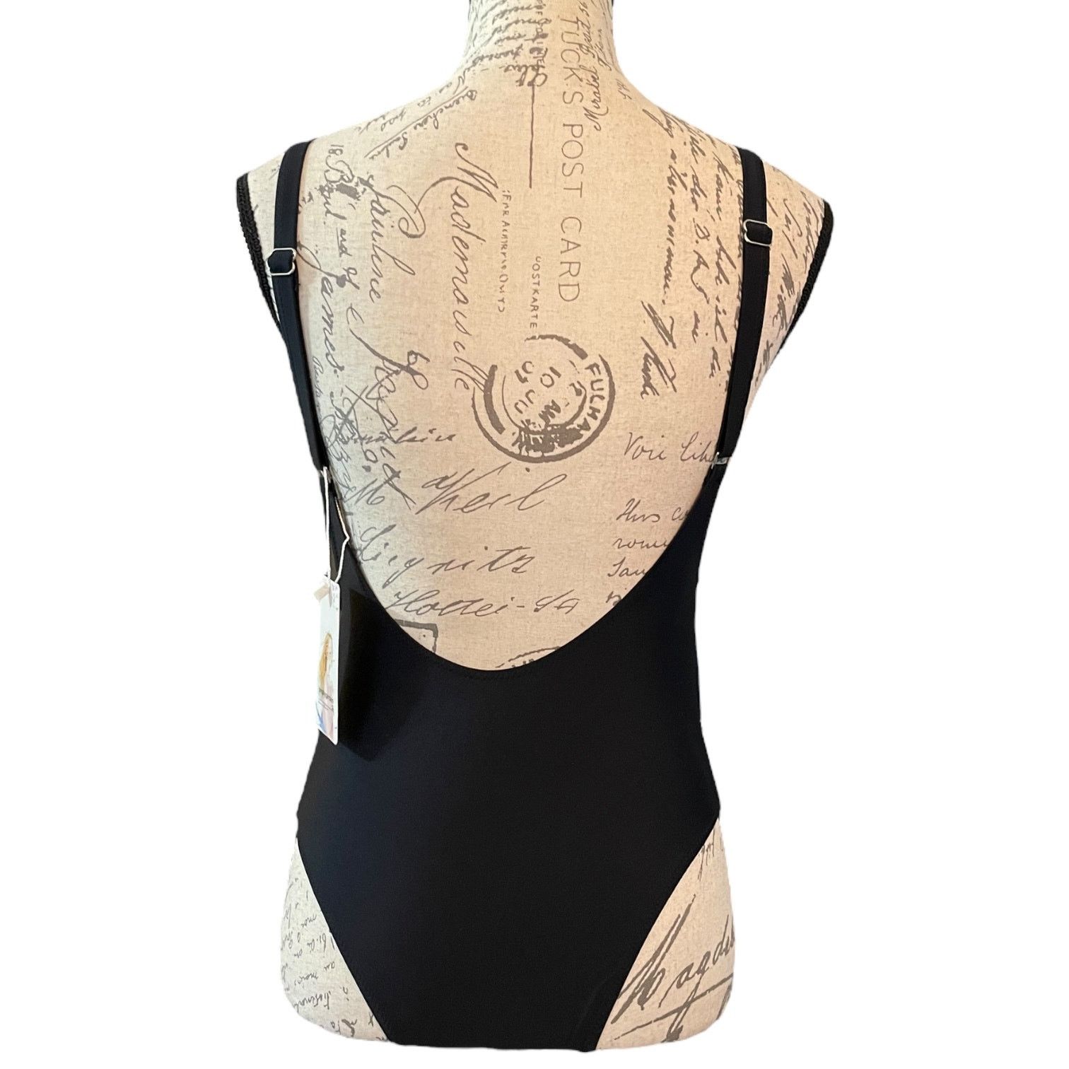 Other Pretty Garden Black One Piece Swimsuit Size Medium Size ONE SIZE - 3 Thumbnail