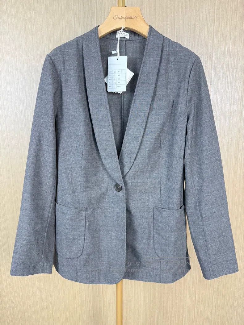 Brunello Cucinelli Brunello Cucinelli Wool blazer Size S / US 4 / IT 40 - 1 Thumbnail
