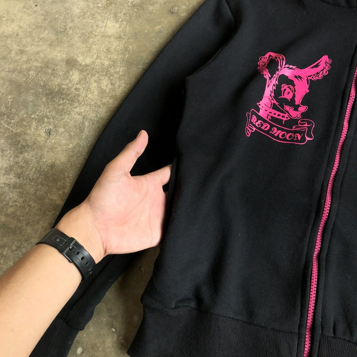 20471120 2000s High Communications Cartoon Fur Ziphoodie Black Lgb Size US S / EU 44-46 / 1 - 6 Thumbnail