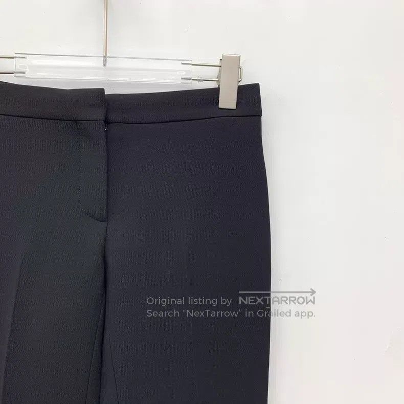Alexander McQueen Alexander Mcqueen Black hollow stitched wool casual trouse Size 24" / US 00 / IT 34 - 3 Thumbnail