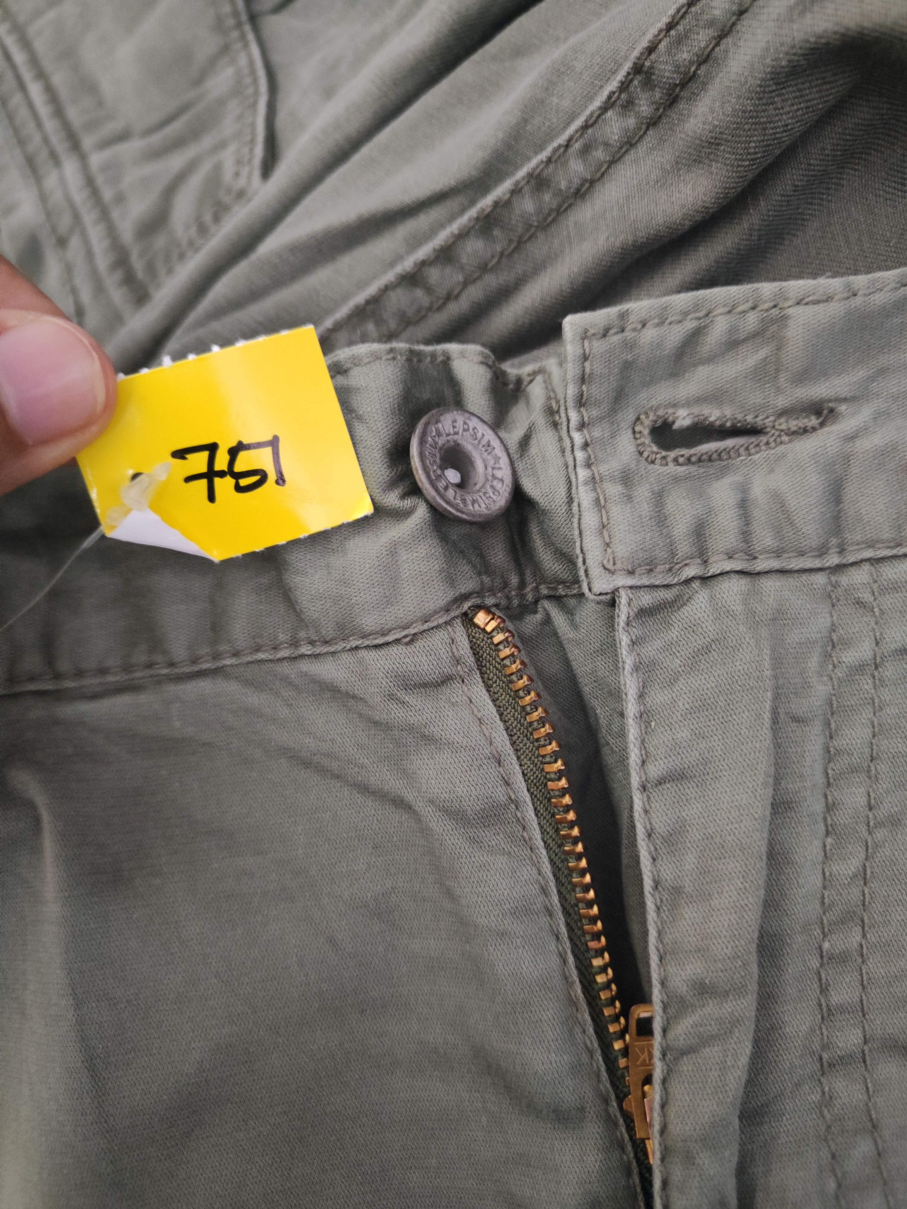 LOWRYS FARM DL Lepsim-Lowrys Farm Green Multipocket Cargo Pants #751 Size US 31 - 14 Thumbnail