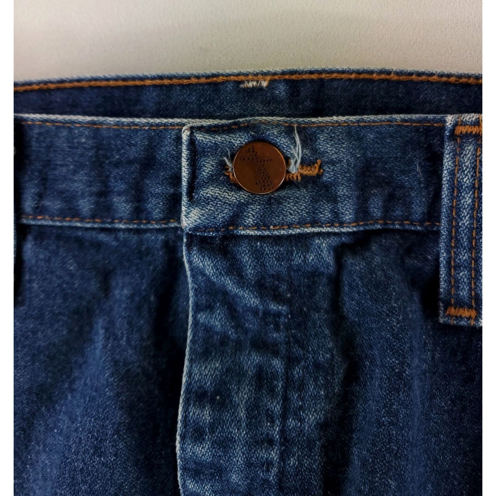 Wrangler VINTAGE Wrangler Jeans 13MWZ Blue Made USA Mens 38x34 36x34 Actual Straight Mens Blue 90s Size US 36 / EU 52 - 2 Thumbnail