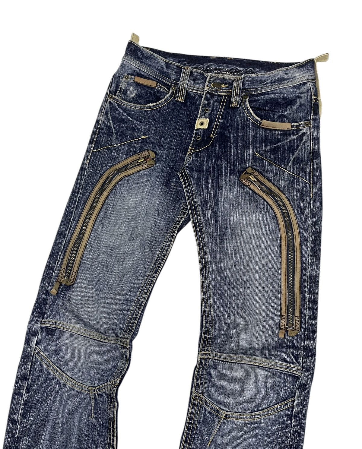 PPFM PPFM Bikers Distressed Jeans Size US 29 - 2 Thumbnail