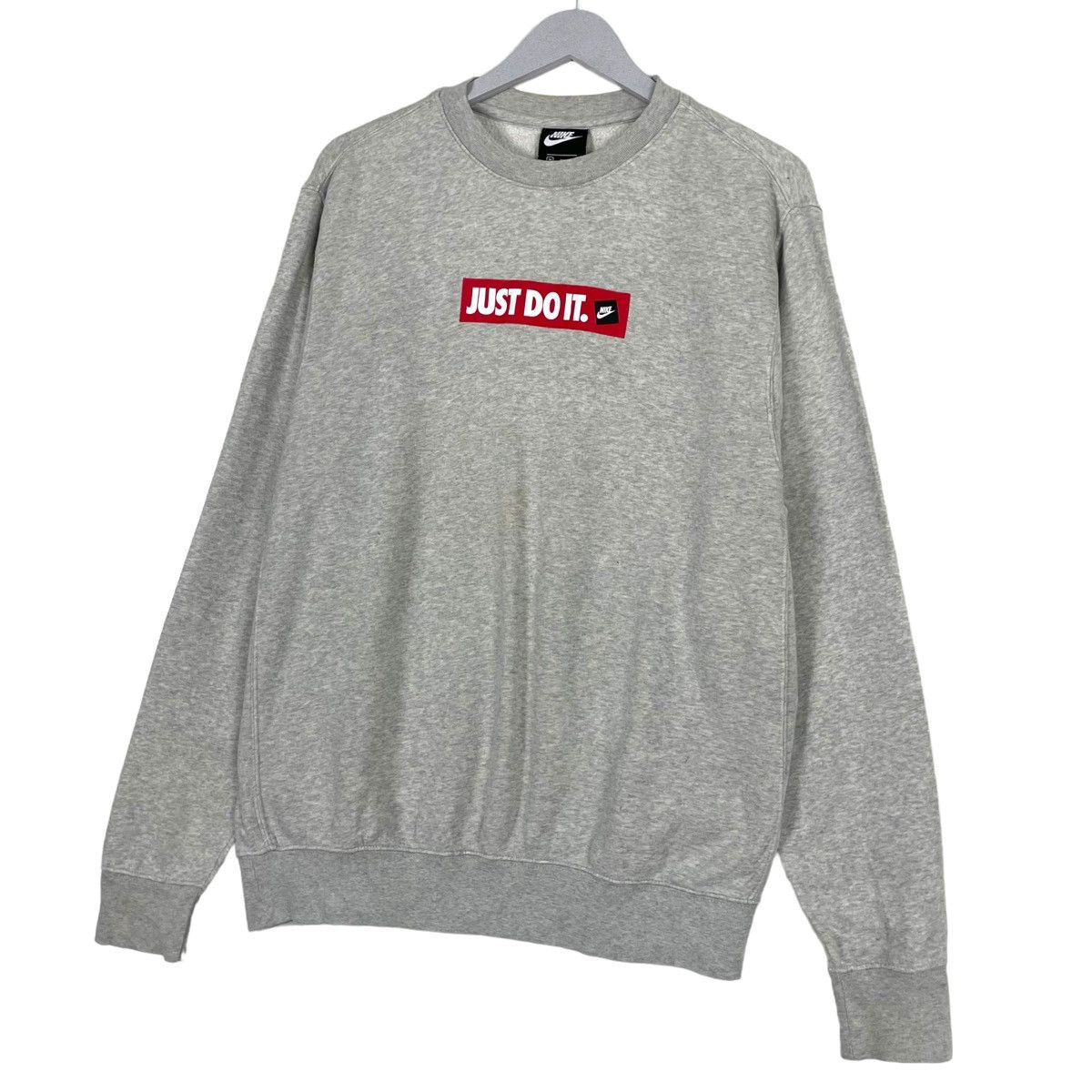 Nike 💥NIKE JDI BOX LOGO CREWNECK SWEATSHIRT Size US M / EU 48-50 / 2 - 2 Thumbnail