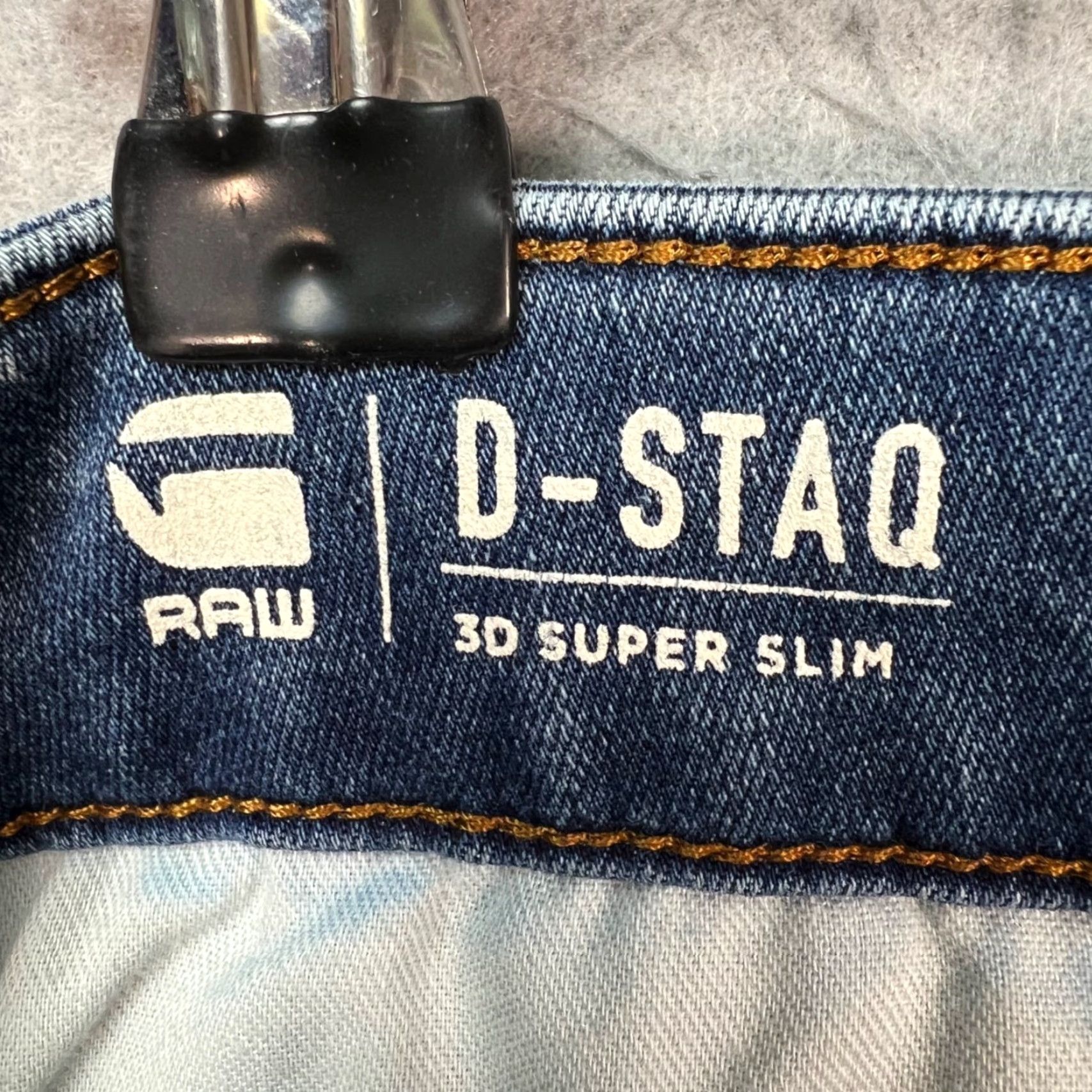 G-Star G-Star RAW Mens Jeans 28 x 30 D-Staq 3D Super Slim Denim Blue 5-Pocket Regular Slim Men Jeans Size US 28 / EU 44 - 3 Thumbnail