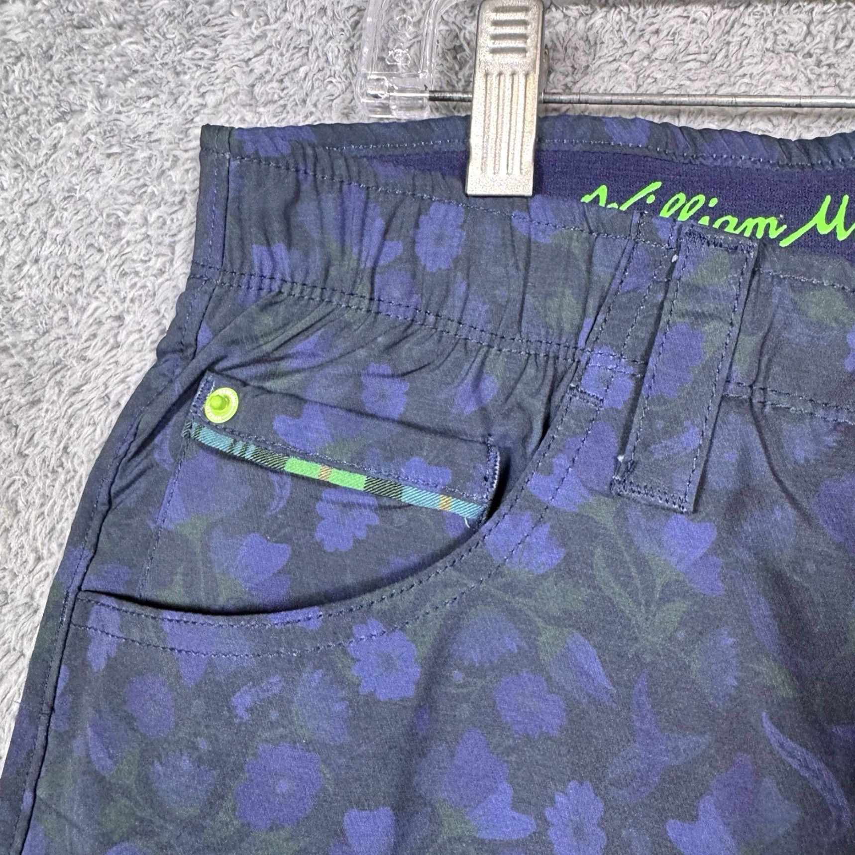 Gloverall William Murray Pants Mens 32x34 Floral Straight Fit Golf Wicking All Over Print Chino Casual Mens Size US 32 / EU 48 - 4 Thumbnail