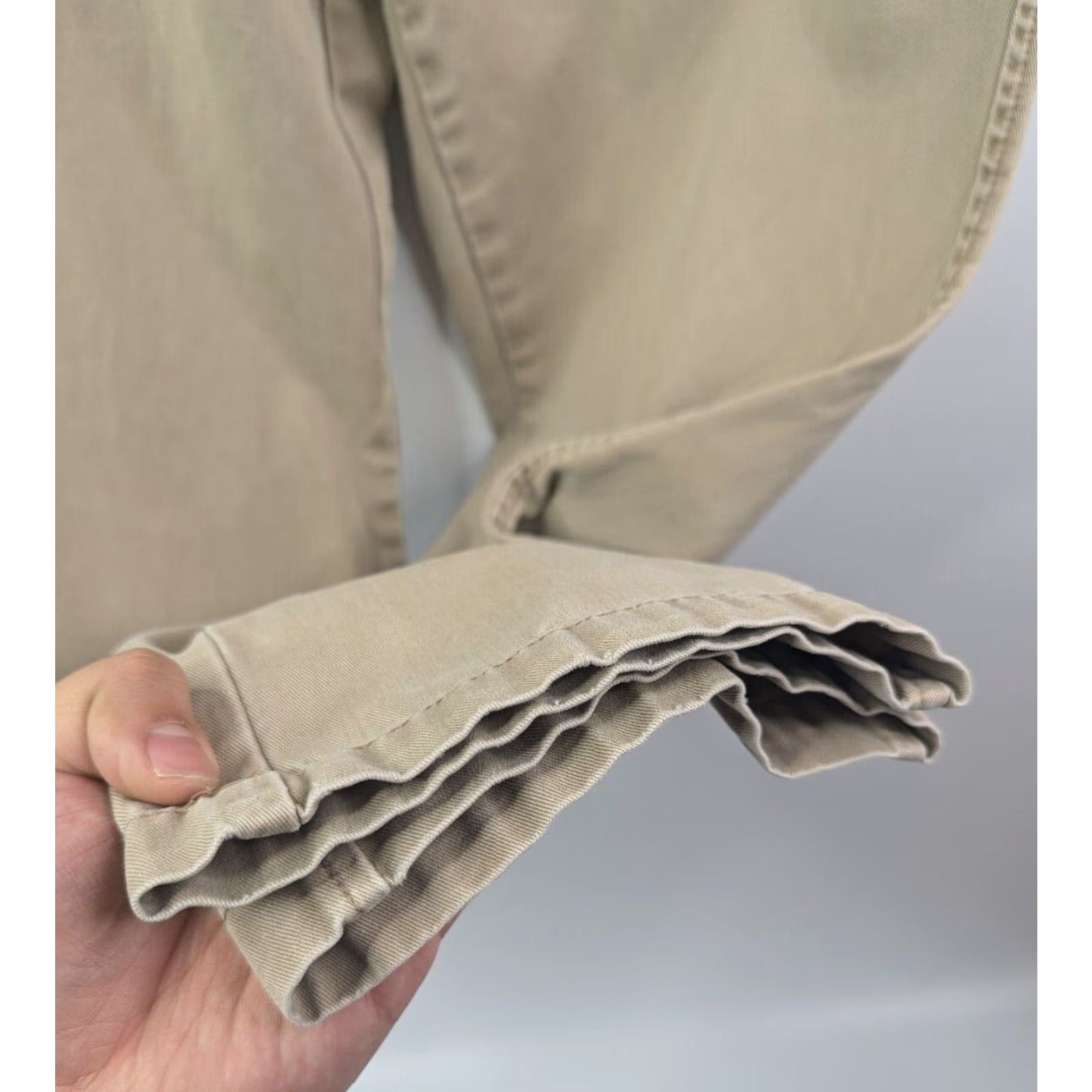 Abercrombie & Fitch Abercrombie & Fitch Pants Mens 34x32 Chino Casual Cotton Tan Beige Khaki Regular Straight Front 29 In Inseam 29" 34x32 Size US 34 / EU 50 - 2 Thumbnail