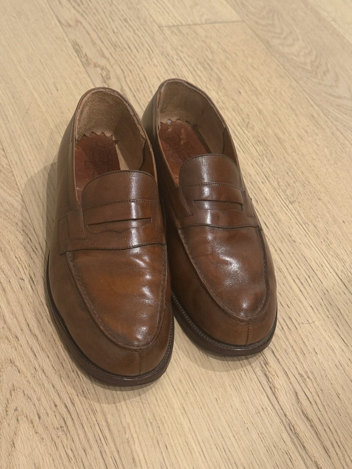 J.M. Weston JM Weston 180 Loafer (Brown Calfskin Leather) Size US 9.5 / EU 42-43 - 1 Thumbnail