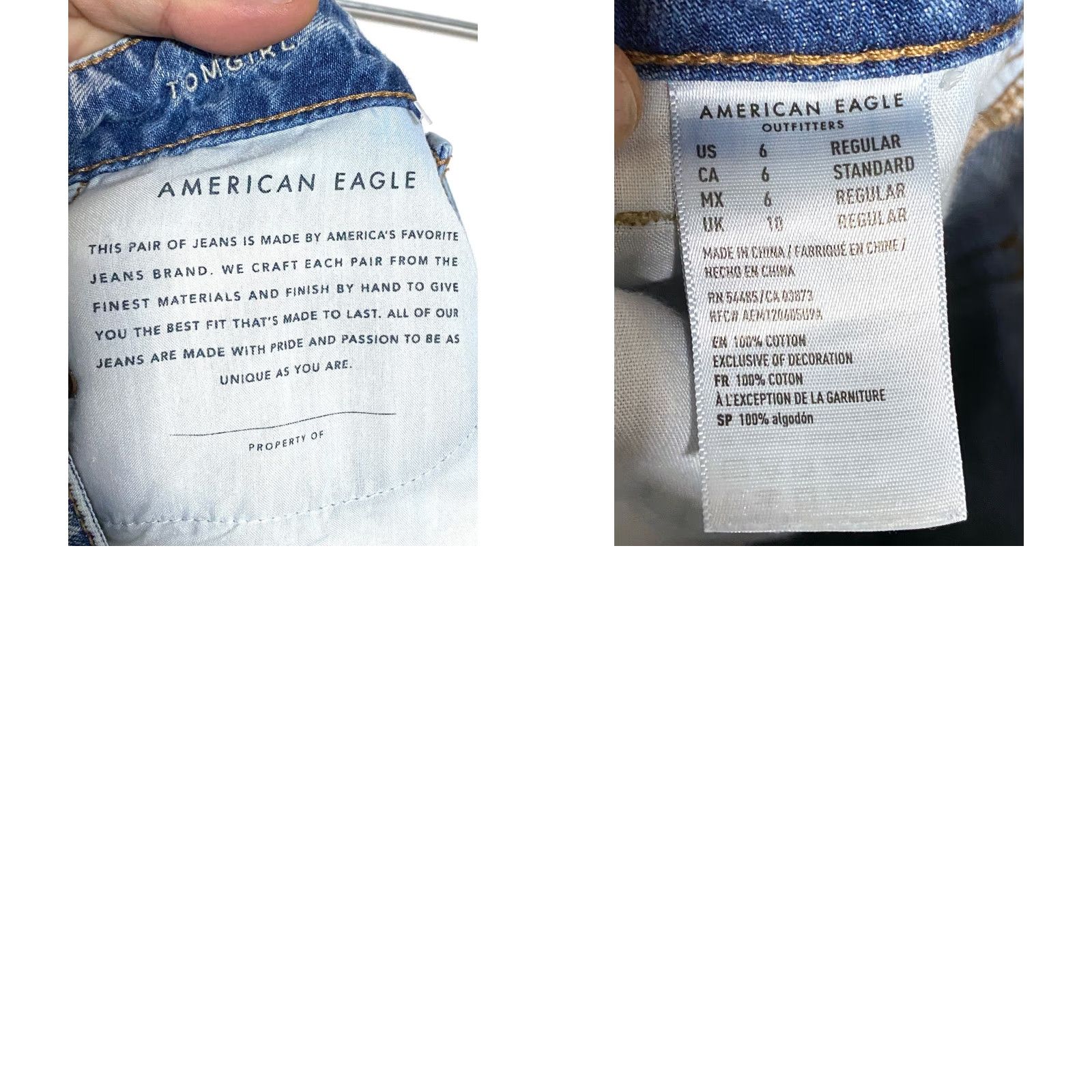 American Eagle Outfitters VINTAGE American Eagle Tomgirl Button Fly Jeans Womens 6 Ripped Distressed Grunge Y2K Jeans Womens 6 Grunge Punk Distressed Jeans Mens? Size 30" / US 8 / IT 44 - 8 Thumbnail