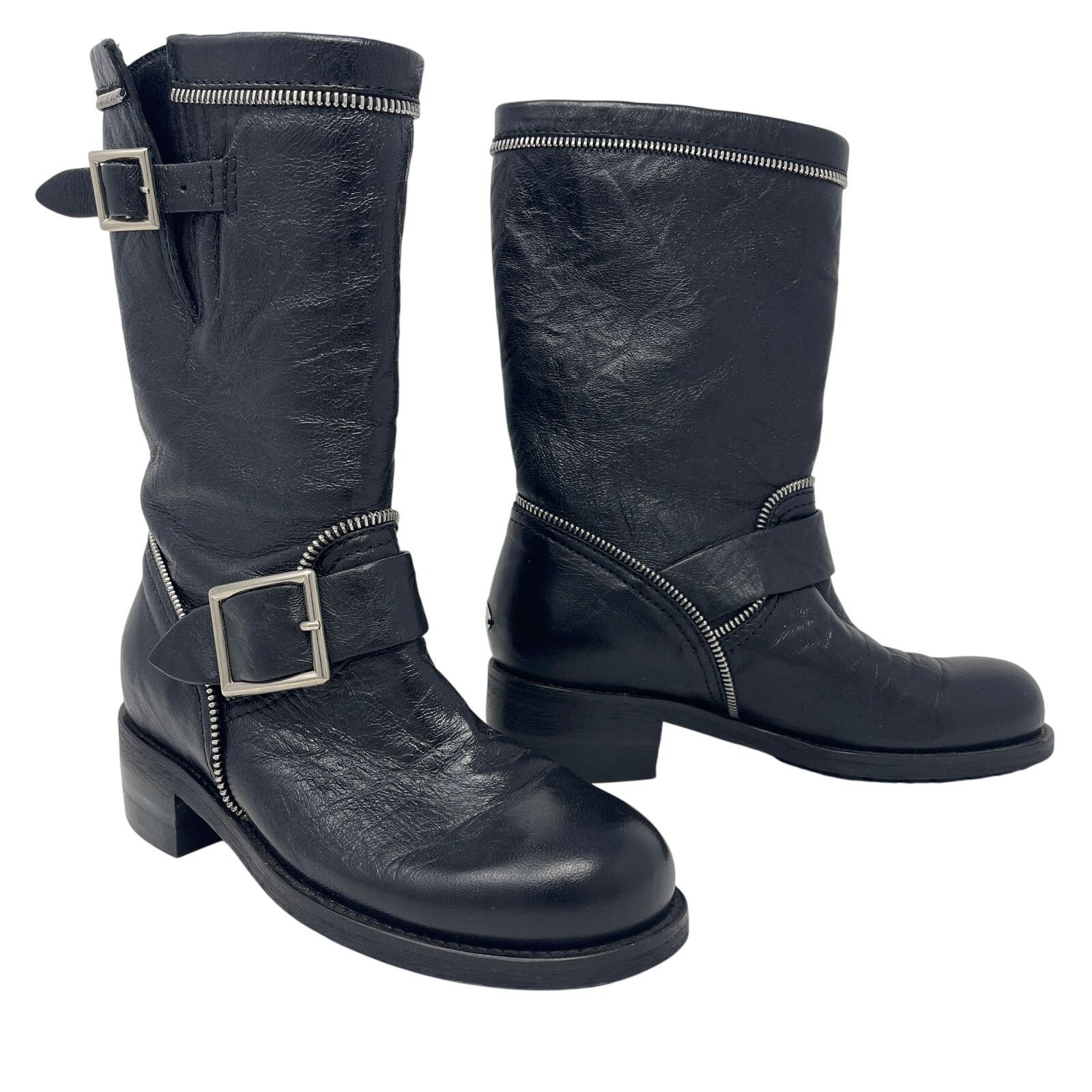 Jimmy Choo Jimmy Choo Dakar Biker Boots Size EU 35 US 5 Size US 5 / IT 35 - 1 Thumbnail