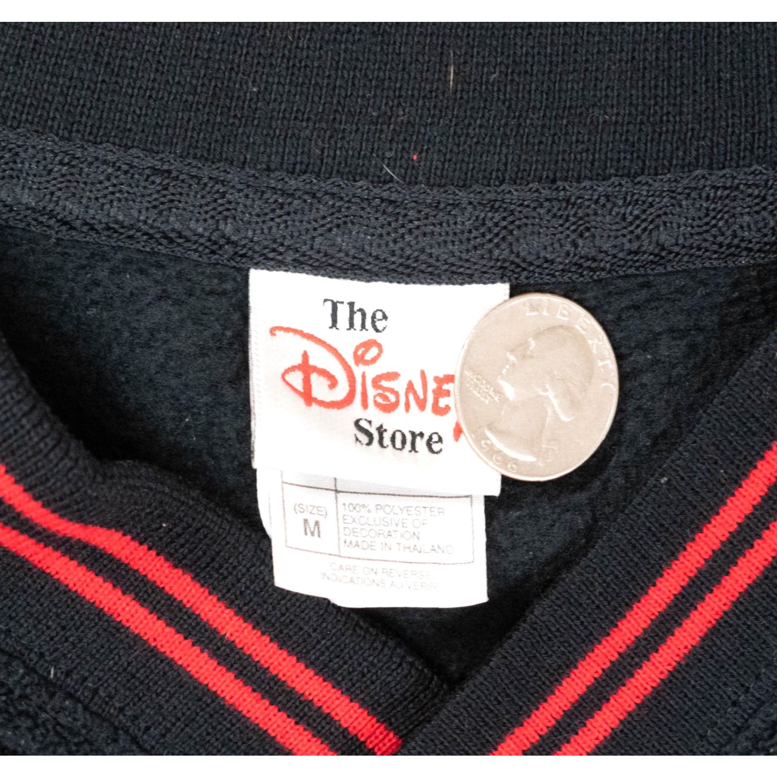 Disney VINTAGE Disney Mickey Mouse Pullover Fleece Sweatshirt Men M Red 90s Logo Embroidered | Disney Sweatshirt | Pullover | Regular Fit Mens Size US M / EU 48-50 / 2 - 2 Thumbnail