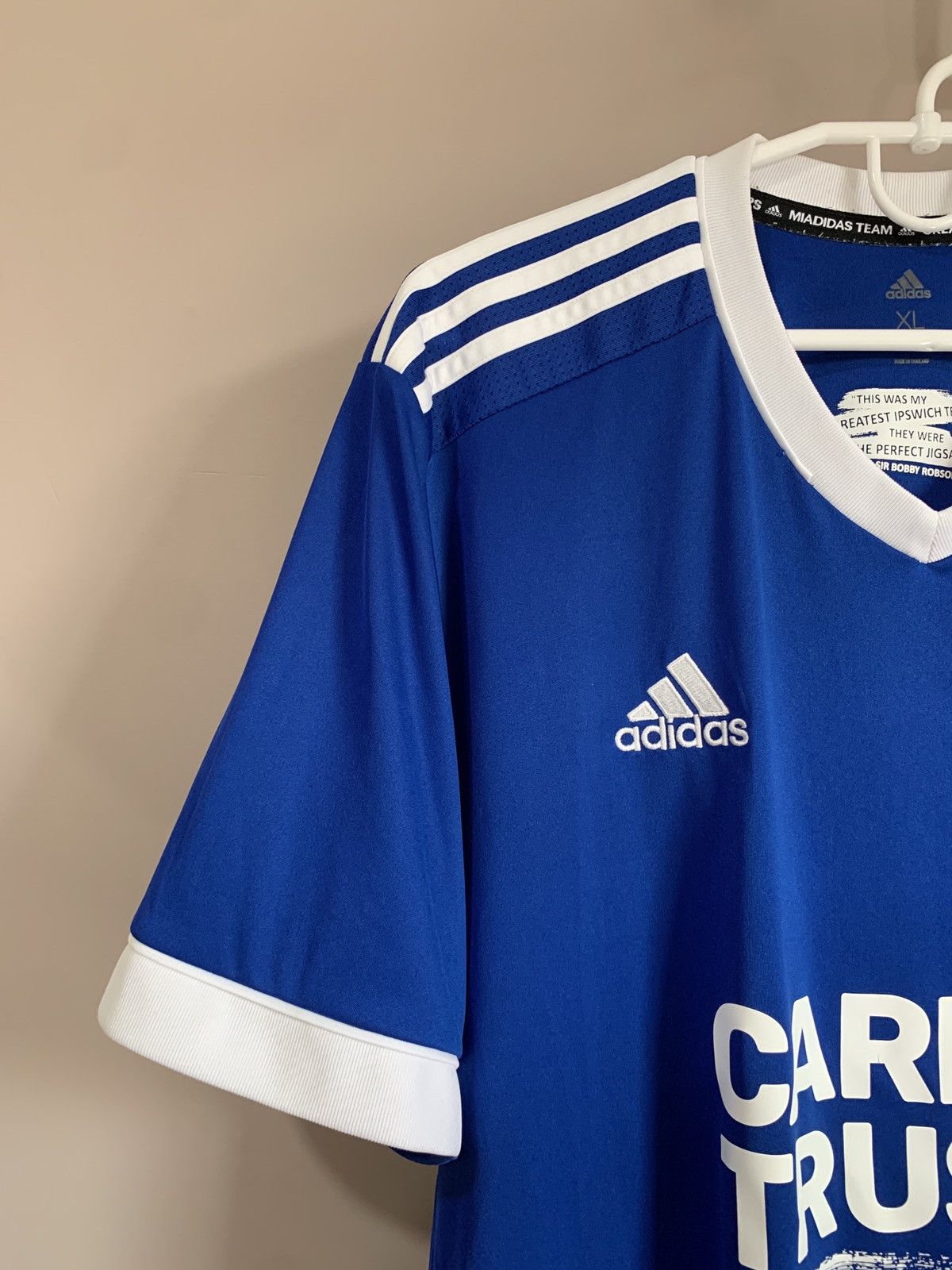 Adidas Ipswich Town Home Football Shirt Adidas Soccer Jersey Sz XL Size US XL / EU 56 / 4 - 3 Thumbnail