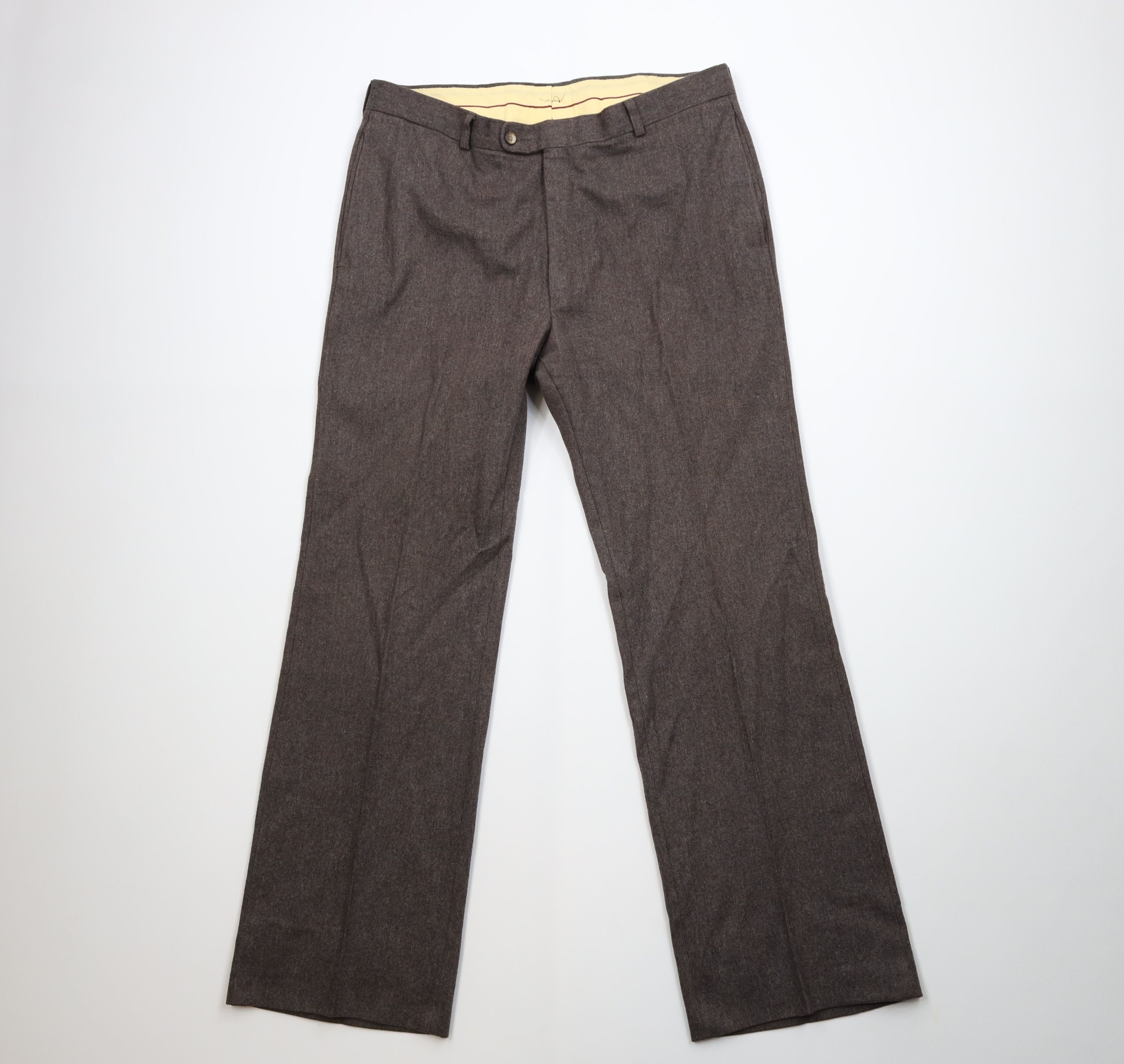 Vintage Vintage 70s Streetwear Wide Leg Bell Bottoms Pants Brown USA Size US 36 / EU 52 - 1 Thumbnail