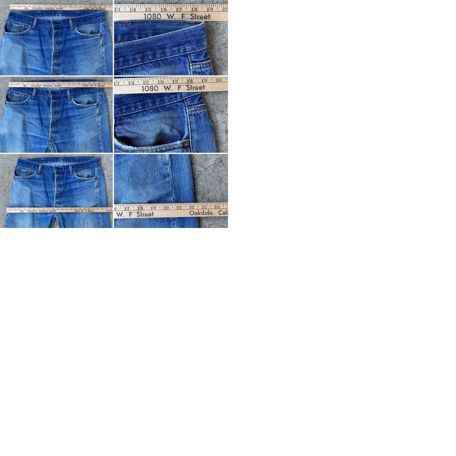 Levi's VINTAGE Levi’s 501 Jeans Button Fly Masculine Regular Inseam 31-34 Waist 38” Blue Denim Cotton 5-Pocket See Pics Mens Jeans Size US 40 / EU 56 - 9 Thumbnail