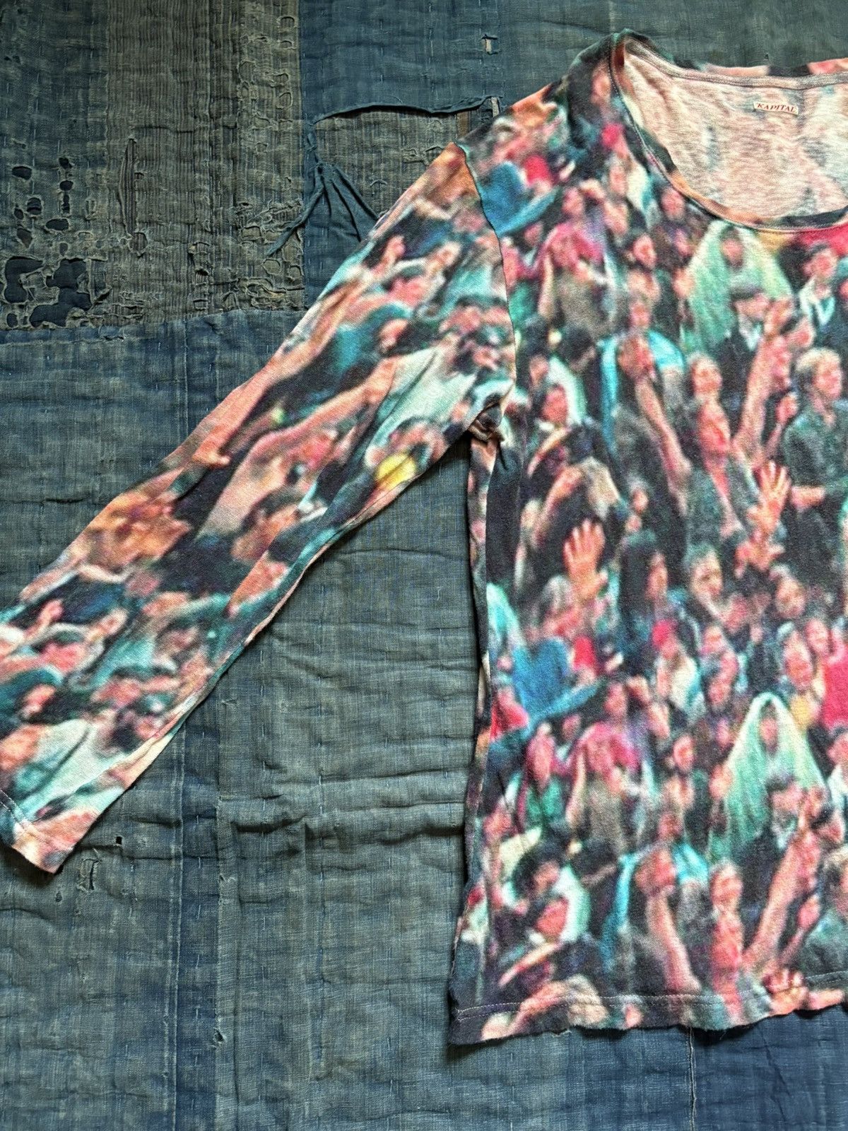 Kapital × Kapital Kountry KAPITAL festival printed Long Sleeve T-Shirt Size US XL / EU 56 / 4 - 4 Thumbnail