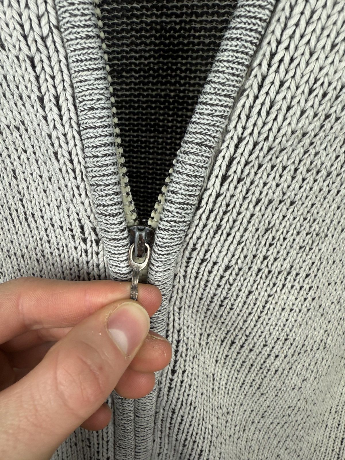 Japanese Brand Avant Garde Japan knit zip sweater Size US L / EU 52-54 / 3 - 9 Thumbnail