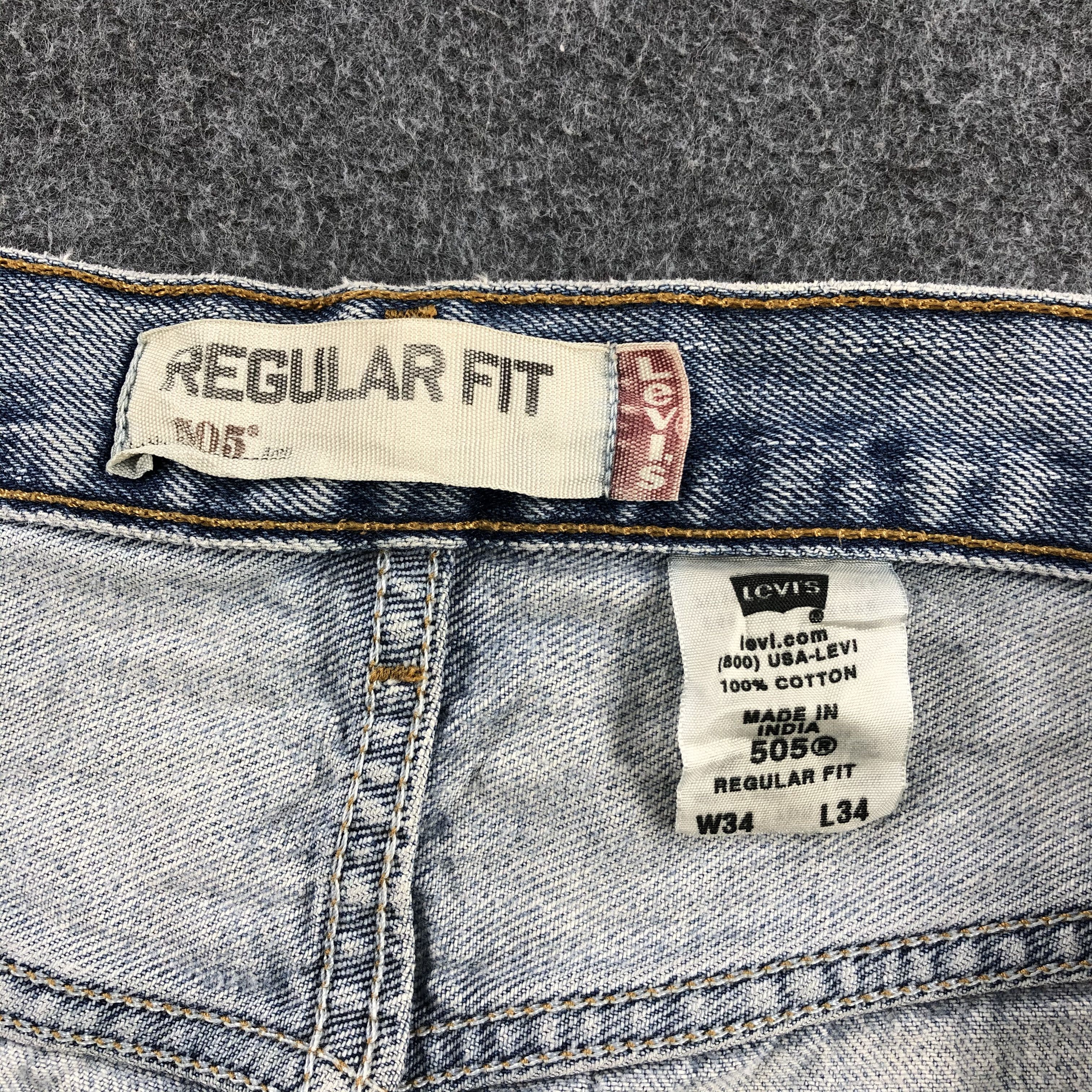 Levi's × Vintage Vintage Light Wash Levis Jeans Lot 505-JM819 Size US 34 / EU 50 - 10 Thumbnail