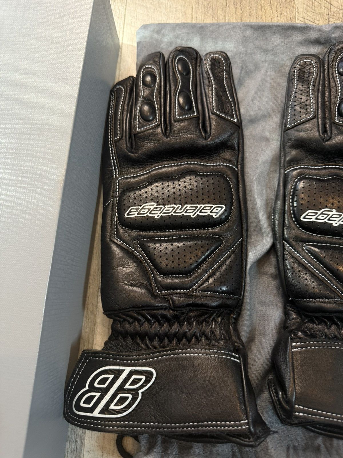 Balenciaga Balenciaga BB moto gloves Size ONE SIZE - 2 Thumbnail
