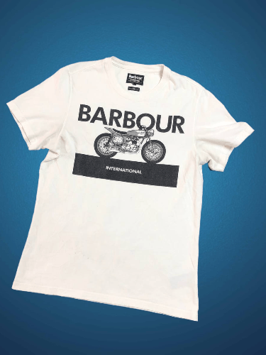 Barbour Vintage Barbour Big Y2K Logo Tailored Fit Size S Size US S / EU 44-46 / 1 - 1 Thumbnail