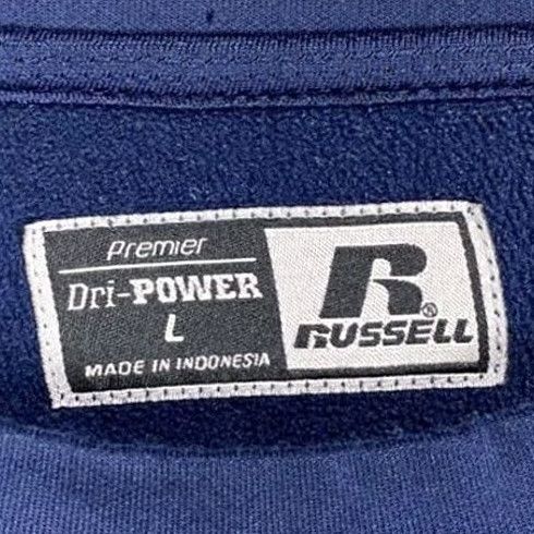 Vintage VINTAGE Michigan Wolverines Sweatshirt Mens Large Dri-Power Blue 90s Russell Size US L / EU 52-54 / 3 - 4 Thumbnail
