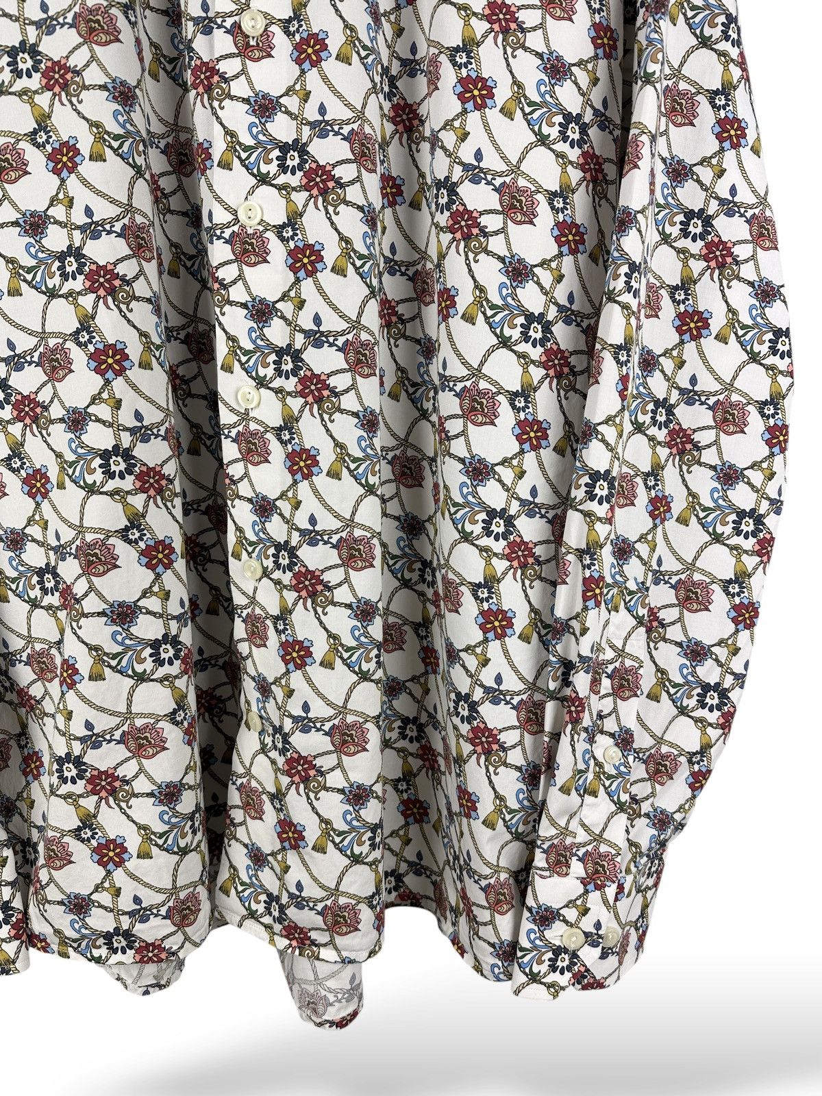 Eton Eton Contemporary Floral Print Long Sleeve Button Up Shirt Size US L / EU 52-54 / 3 - 6 Thumbnail