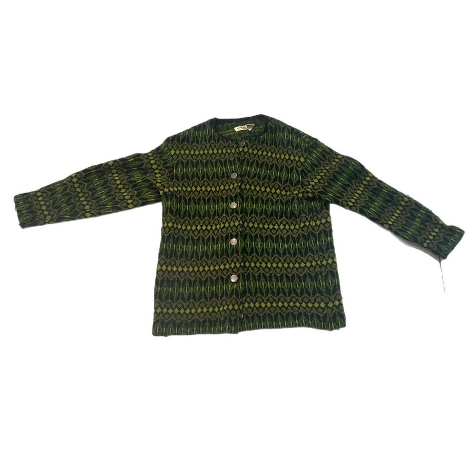 Other Vintage 90s Knitted Vest Cardigan Size L / US 10 / IT 46 - 1 Thumbnail