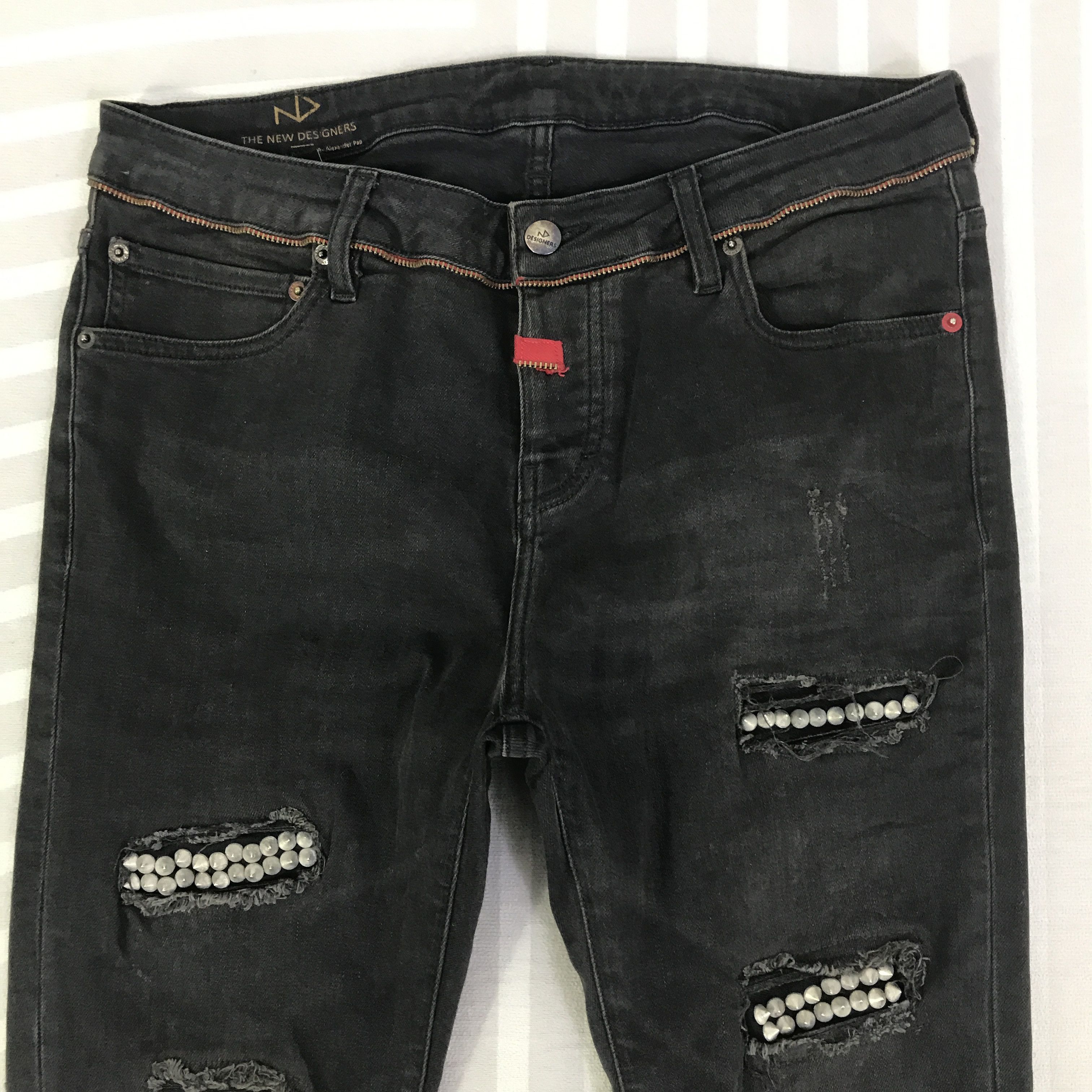 Japanese Brand Vintage The New Designers Punk Jeans K130B20 Size US 31 - 2 Thumbnail
