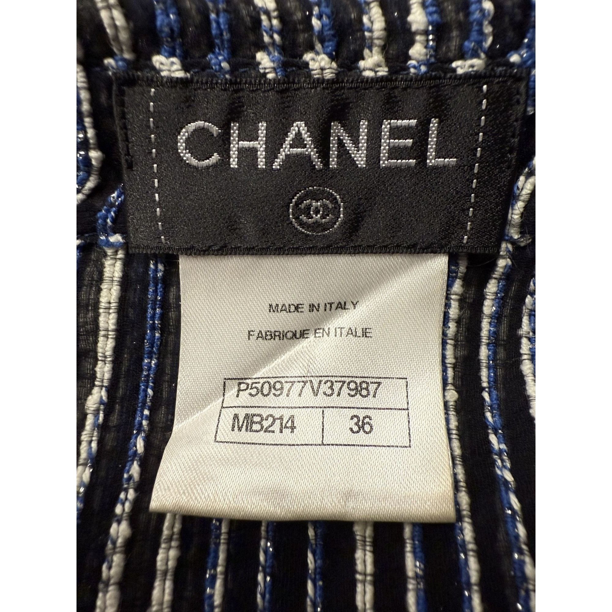 Chanel Chanel Sheer Striped Button-Up Shirt Size 36 Size XS / US 0-2 / IT 36-38 - 3 Thumbnail