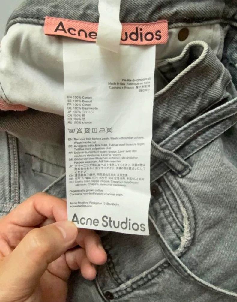 Acne Studios acne studios Gray wide-leg shorts 2506-Nextarrow Size US 32 / EU 48 - 4 Thumbnail