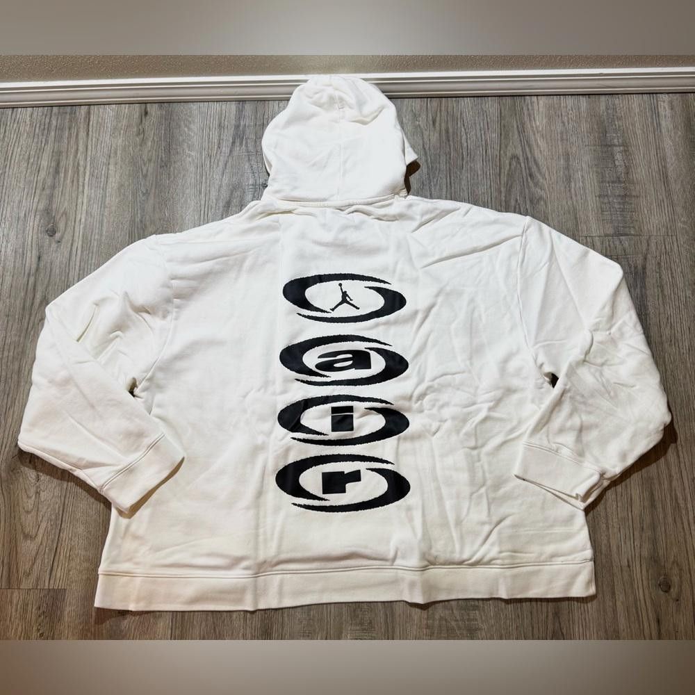 Designer RARE Air Jordan Men's Travis Scott Pullover Sail Hoodie Size US XXL / EU 58 / 5 - 5 Thumbnail