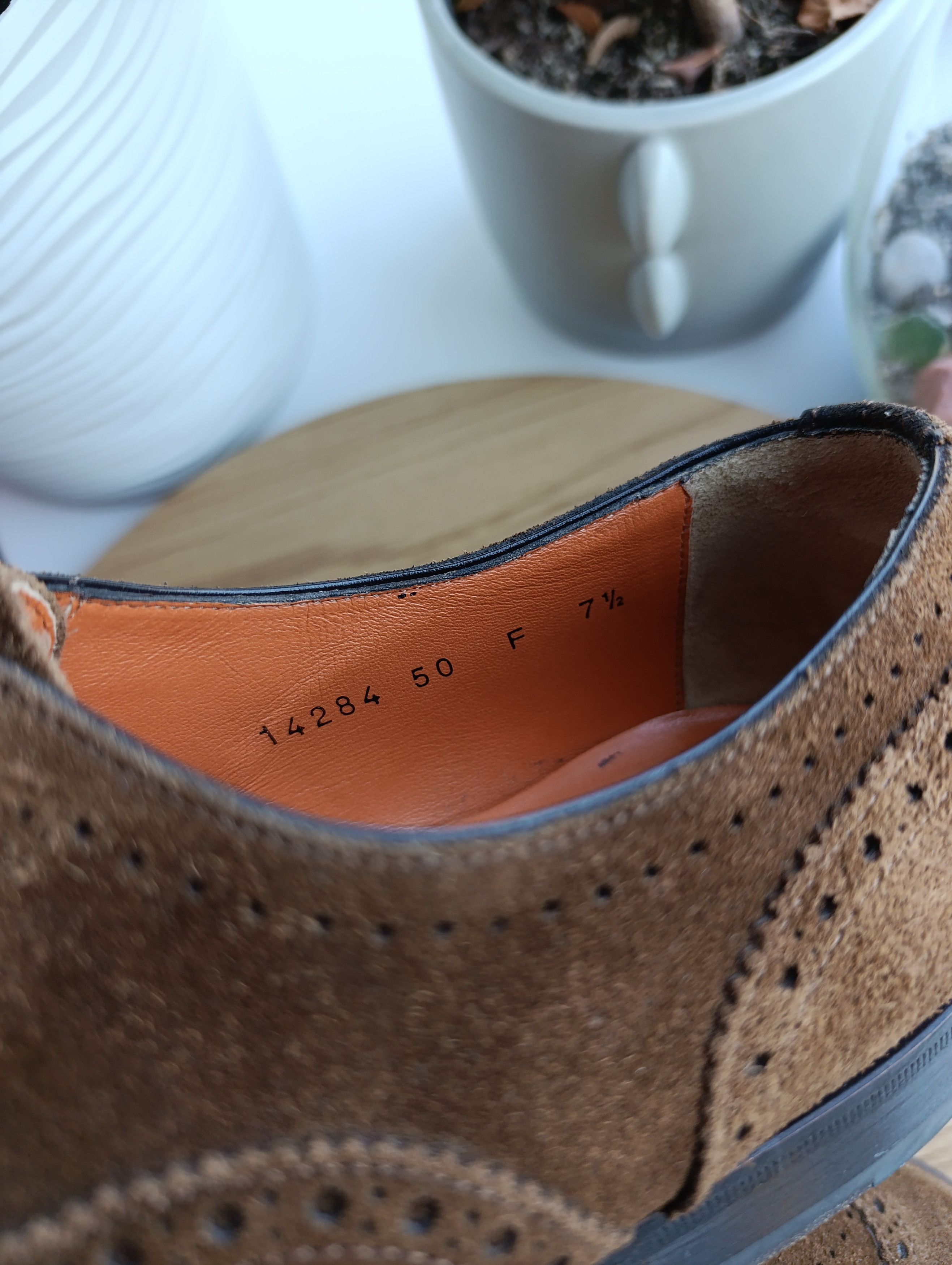 Designer × Santoni SANTONI MENS SUIDE OXFORD Size US 8.5 / EU 41-42 - 17 Thumbnail