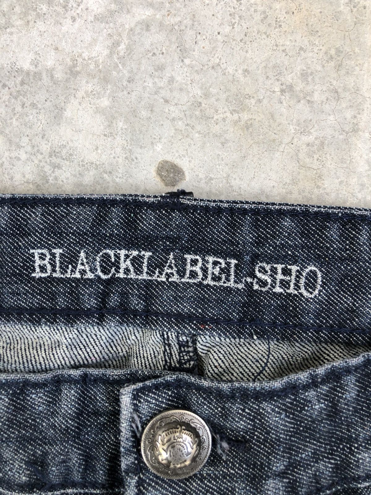 Y2k Blacklabel Sho Flared Jeans Distressed Jeans