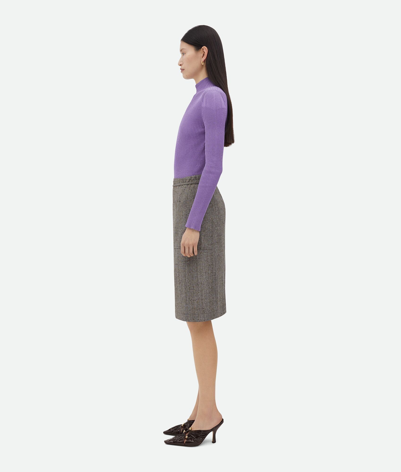 Bottega Veneta o1n1vont0525 Wrapped Viscose And Silk Midi Skirt Multicolor Size 27" / US 4 / IT 40 - 2 Thumbnail