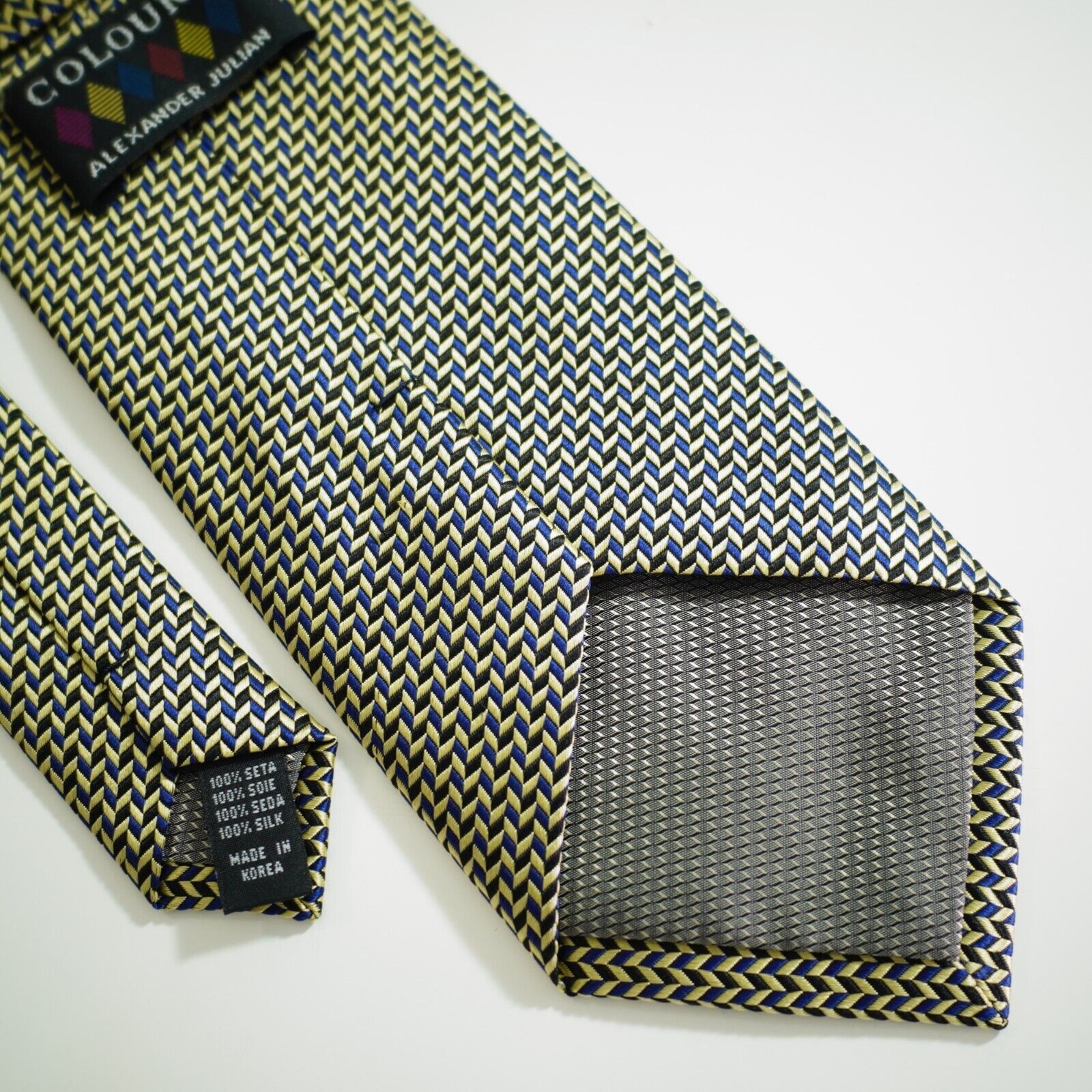 Alexander Julian Alexander Julian Colours Gold Black Blue Geometric Woven Wid Size ONE SIZE - 5 Thumbnail
