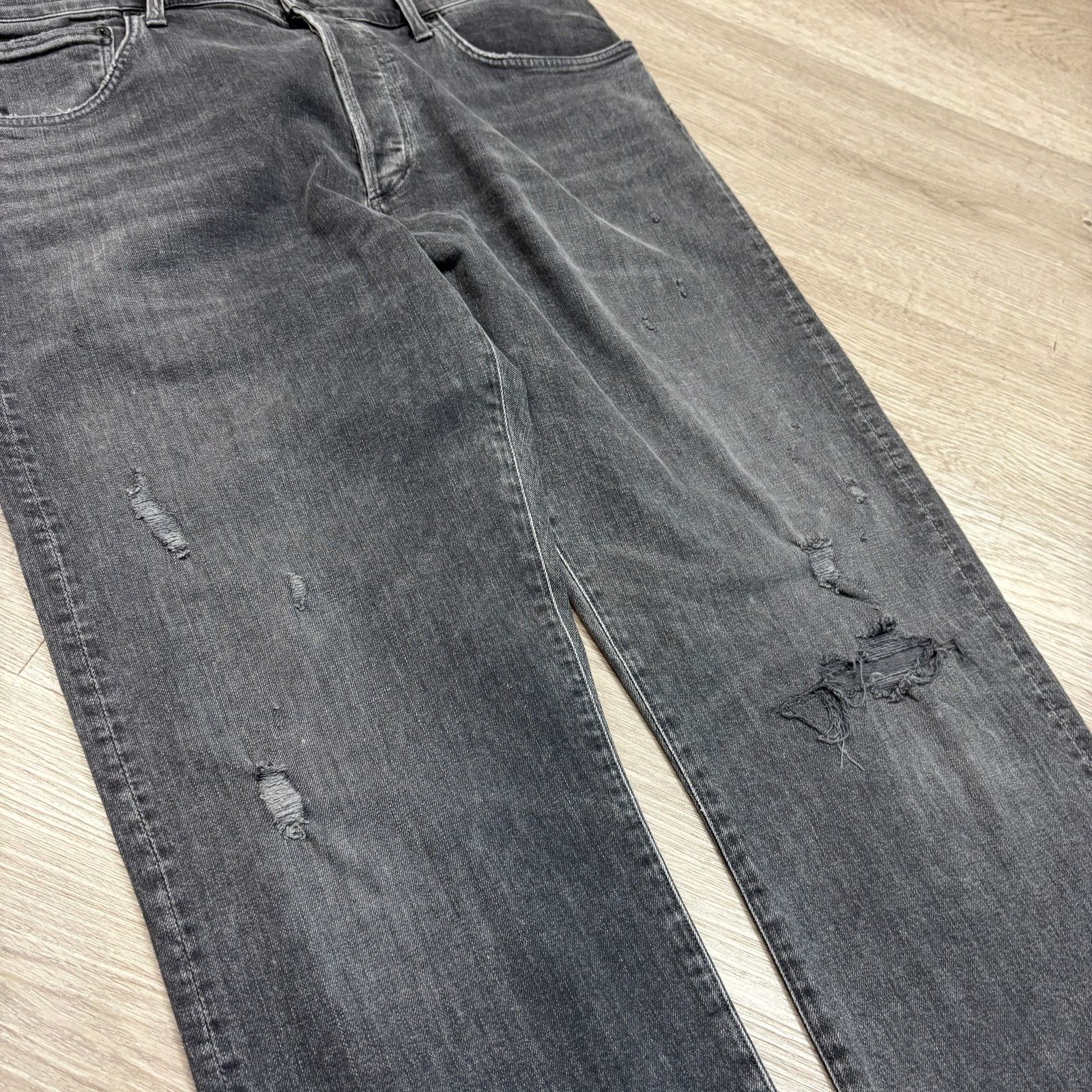 Agolde Agolde Super Skinny in Bowery Distressed Jeans Men's 36x30 Size US 36 / EU 52 - 11 Thumbnail