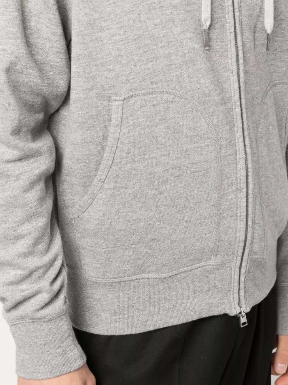 Tom Ford CC000020 Full Zipped Drawstring Hoodie in Grey Size US M / EU 48-50 / 2 - 3 Thumbnail