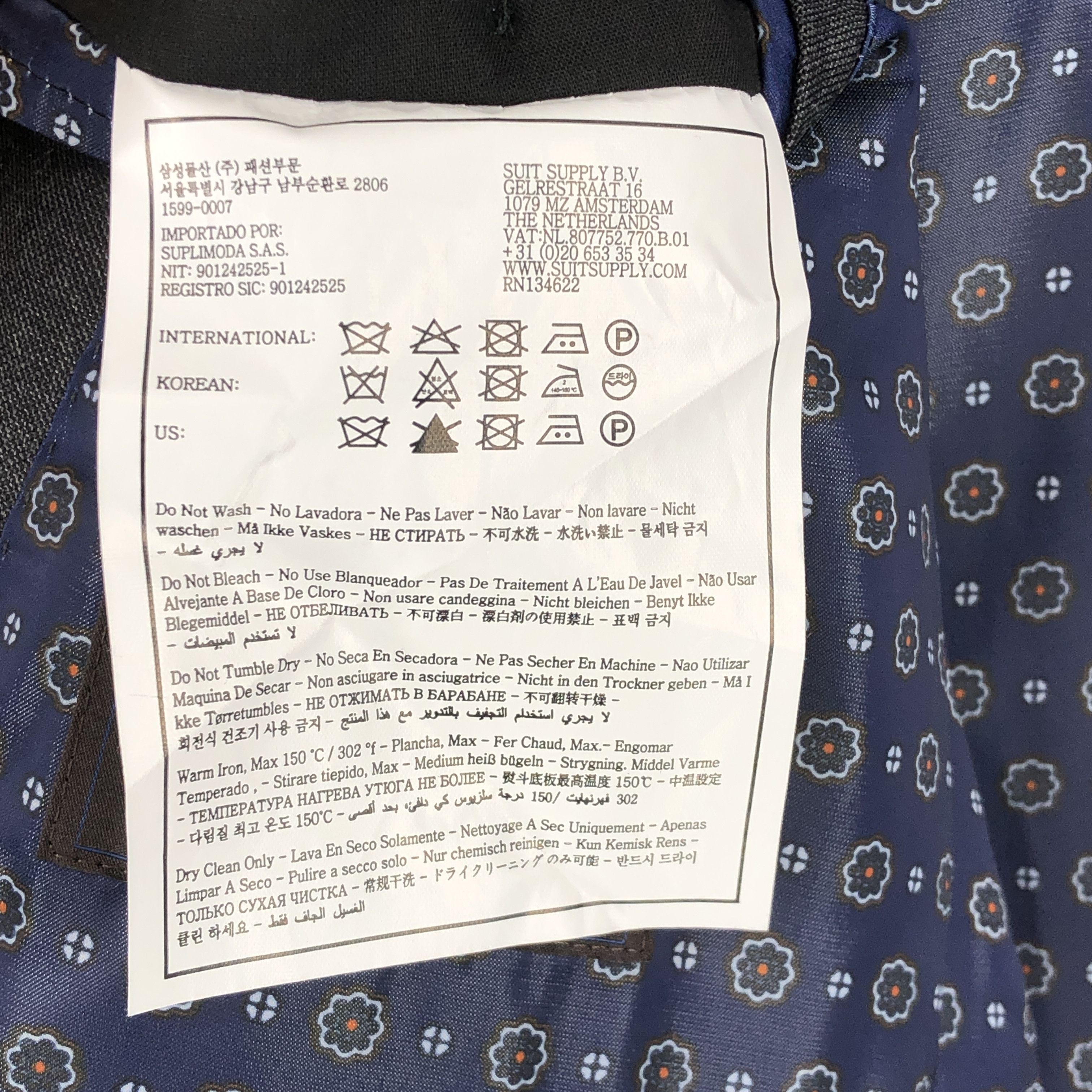 Suitsupply La Spalla Wool Blazer Size M (EU:50; UK:40; US:40R) Size 40R - 10 Thumbnail