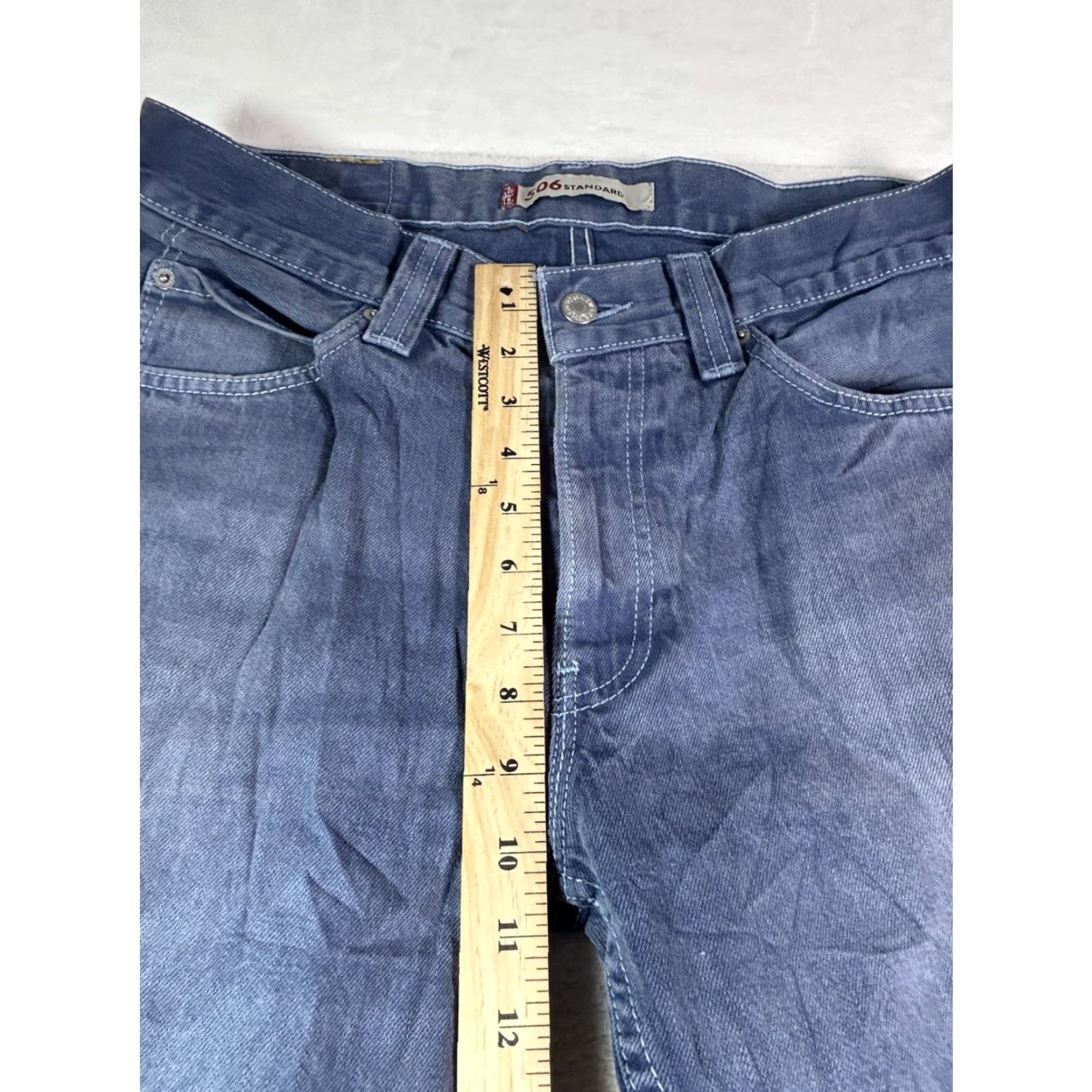 Levi's VINTAGE Levi's 506 Jeans Men Regular Straight 34x34 Denim Blue 80s 90s USA Modern Comfort Pockets Logo Johnson? Size US 34 / EU 50 - 3 Thumbnail