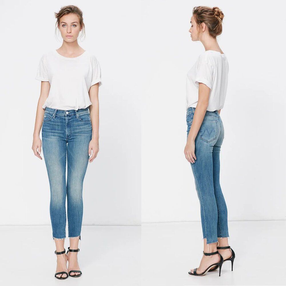 MOTHER MOTHER Stunner Zip Ankle Step Fray in Good Girls Do Jeans S Size 27" / US 4 / IT 40 - 1 Thumbnail