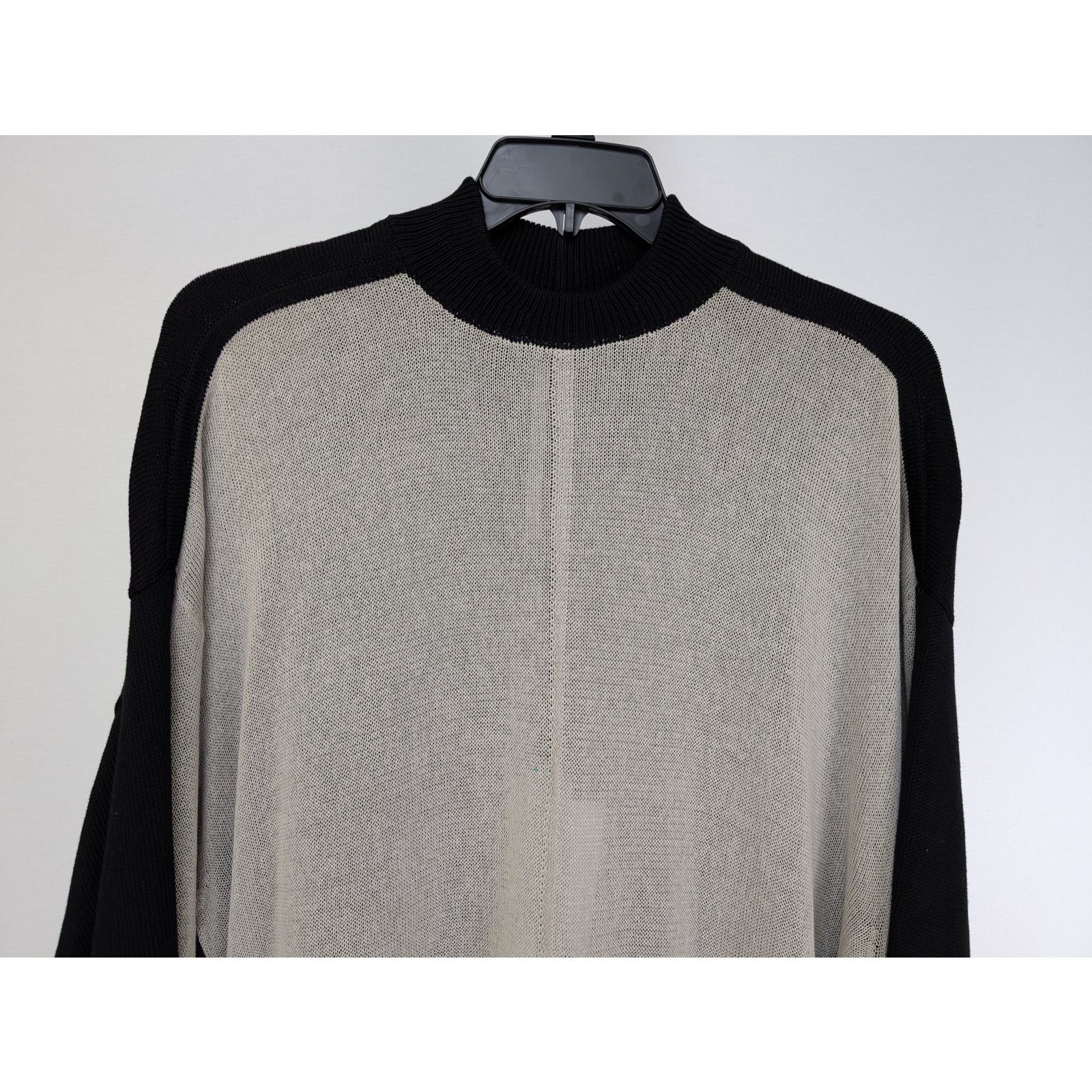 Rick Owens o1rshd1 Combo Crewneck Sweatshirt in Black/Pearl Size US XL / EU 56 / 4 - 3 Thumbnail