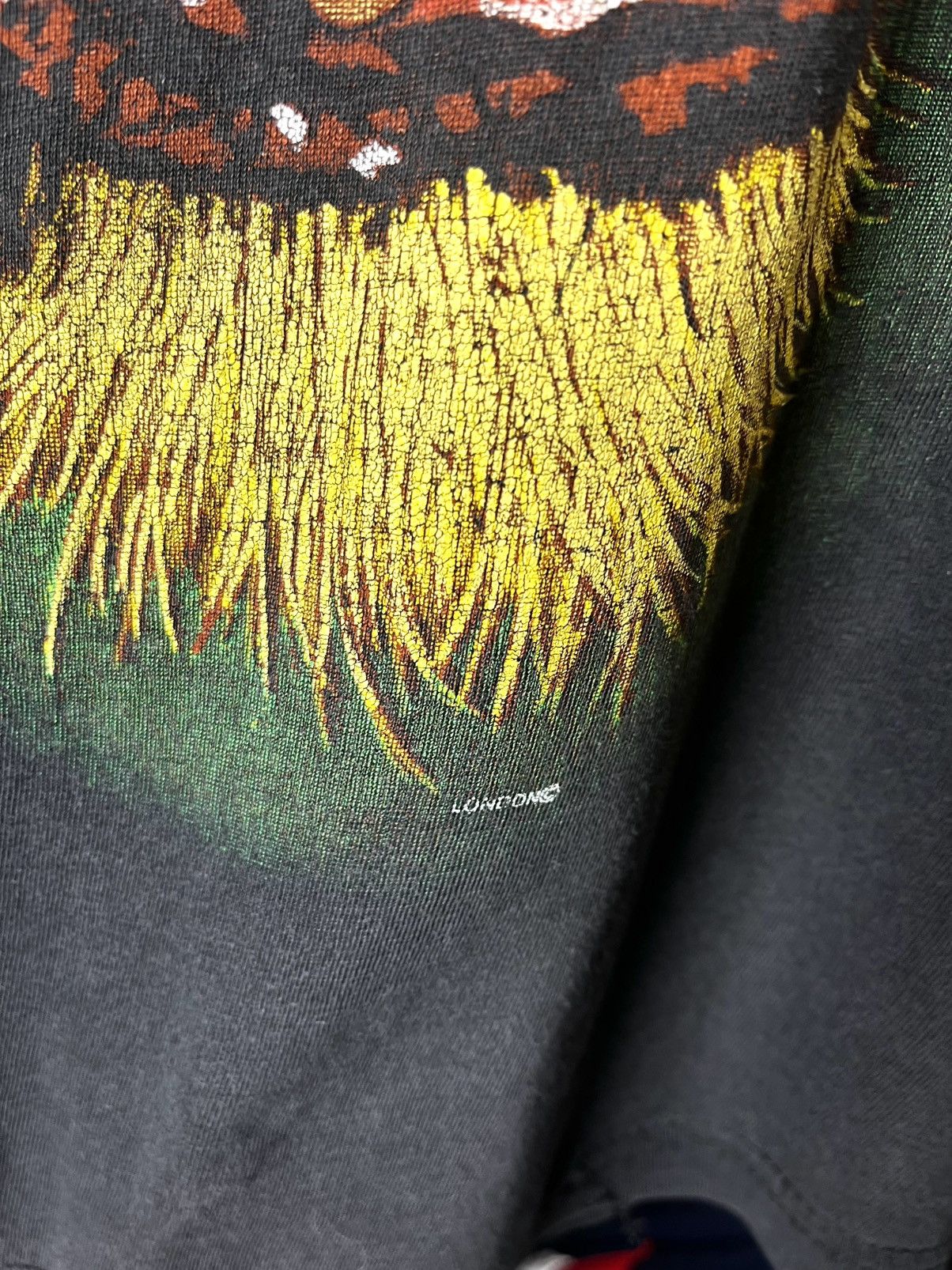 Vintage 1990’s Vintage Big Cat Tiger Graphic T Shirt Faded Black Size US XL / EU 56 / 4 - 3 Thumbnail
