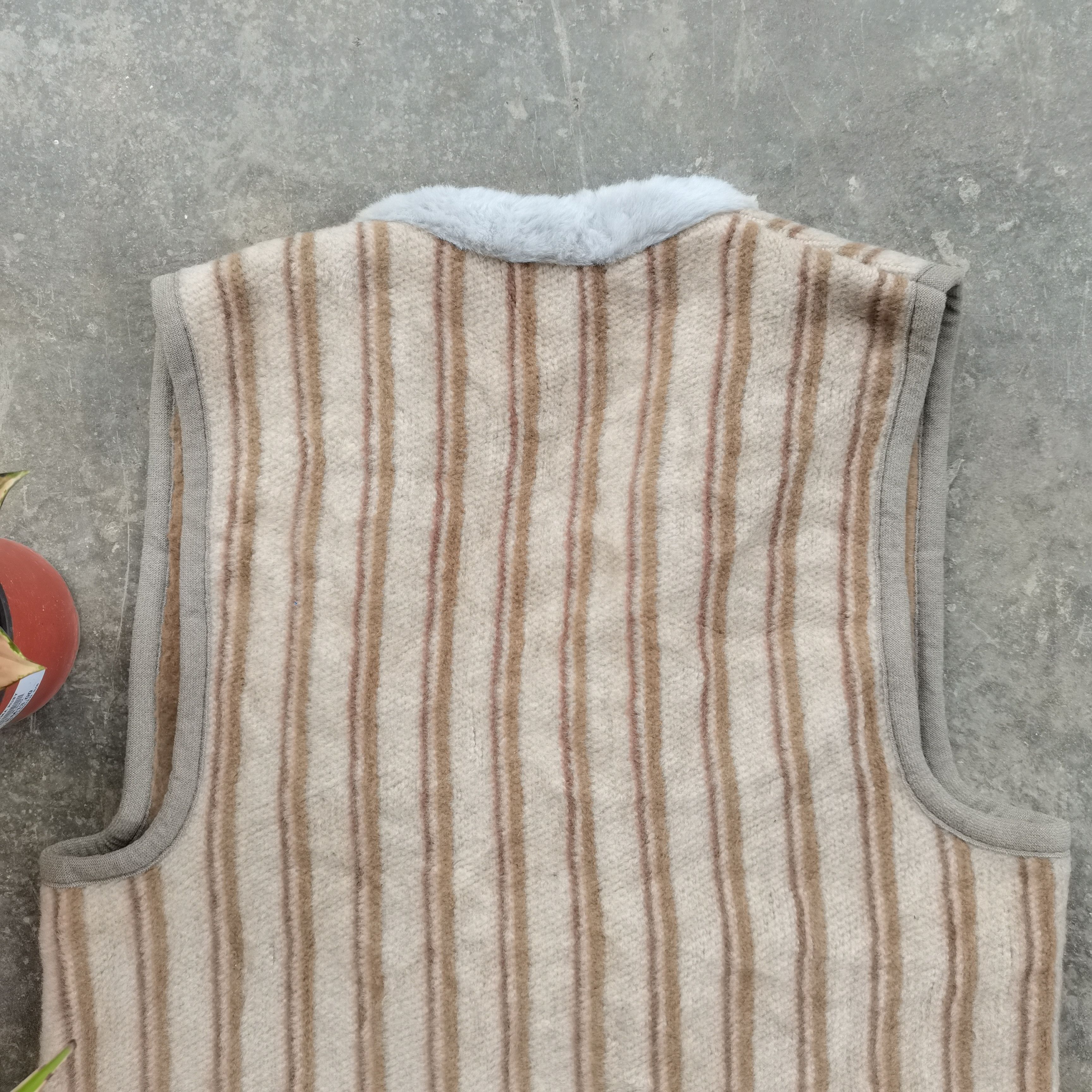 Japanese Brand × Vintage Vintage Rare🔥Japanese Brand Sleeveless Stripes Kimono Size US M / EU 48-50 / 2 - 7 Thumbnail