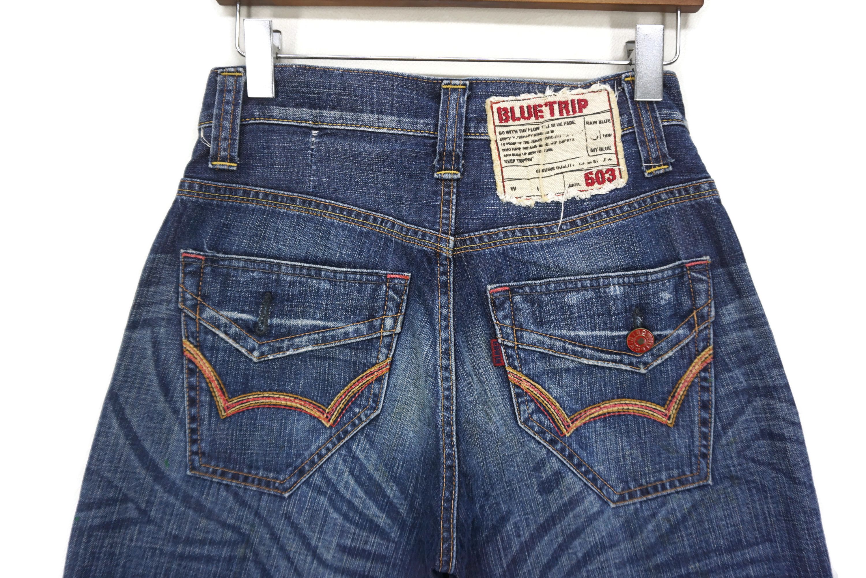 Japanese Brand Edwin Jeans Size 28 fit W30xL28 503 Blue Trip Ankle Denim Size US 28 / EU 44 - 8 Thumbnail