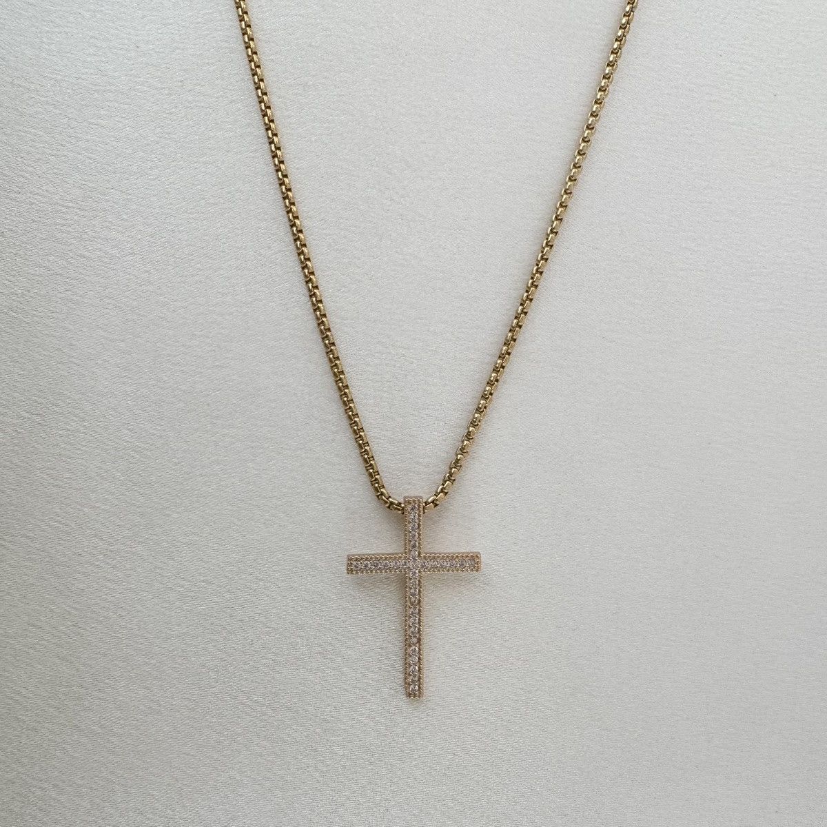 Other CZ Cross Pendant Necklace for Men Women,Hip Hop Unisex Style Size ONE SIZE - 1 Thumbnail