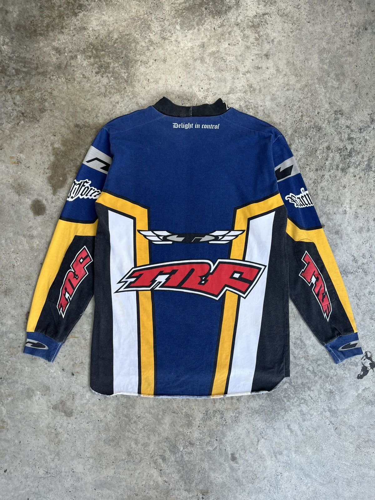 Vintage Vintage 90s Rs Taichi TRF Racing Force Jersey Motocross Mx Size US L / EU 52-54 / 3 - 8 Thumbnail