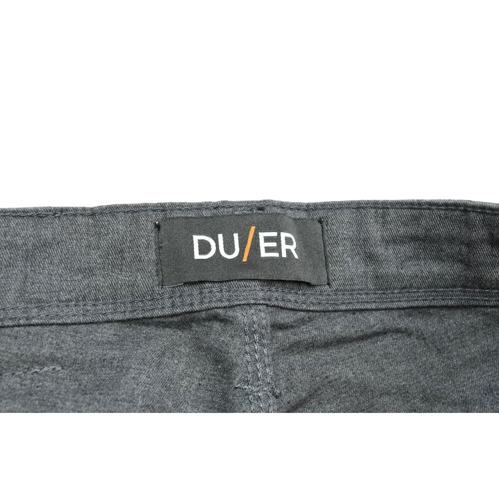 Vintage DU/ER Jeans Slim Fit 29x30 Gray Denim 5-Pocket Mens Regular Straight T2X Lightweight Super Stretch Cooling Size US 29 - 5 Thumbnail