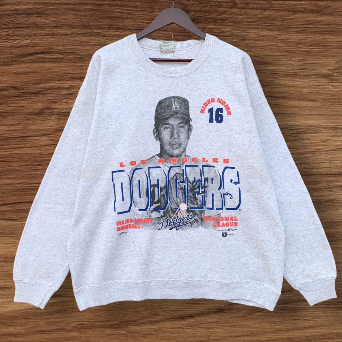 MLB × Nutmeg × Vintage Vintage 1990s Nutmeg MLB Dodgers Hideo Nomo Baseball Size US XL / EU 56 / 4 - 1 Thumbnail